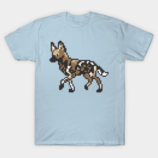 8bit African Wild Dog T-Shirt